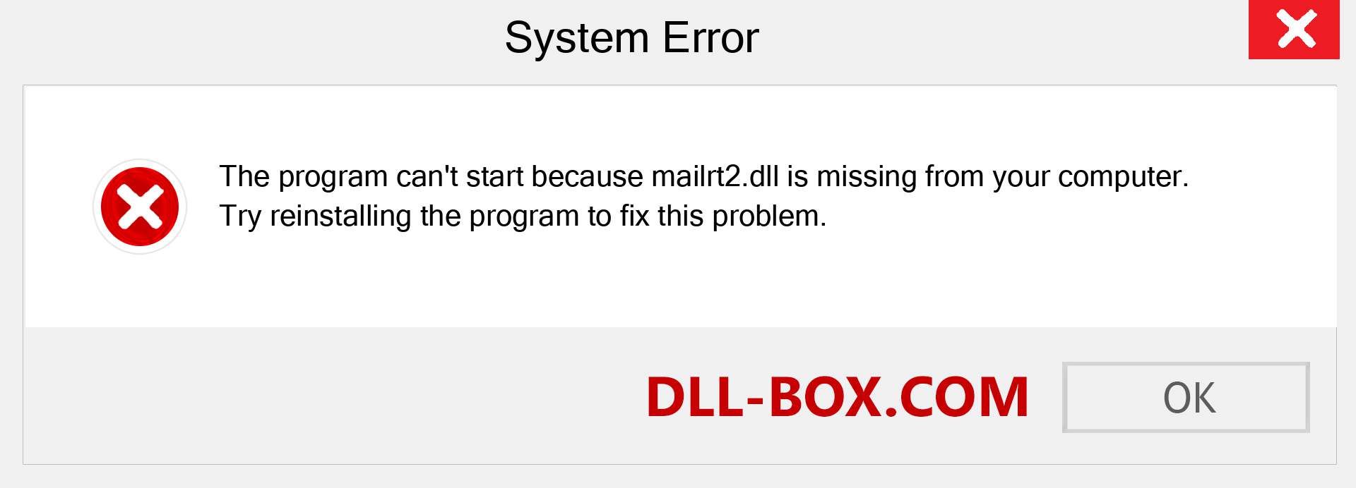  mailrt2.dll file is missing?. Download for Windows 7, 8, 10 - Fix  mailrt2 dll Missing Error on Windows, photos, images